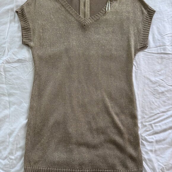 Arden B Metallic Knit Tunic Sweater – Size M - Picture 6 of 6